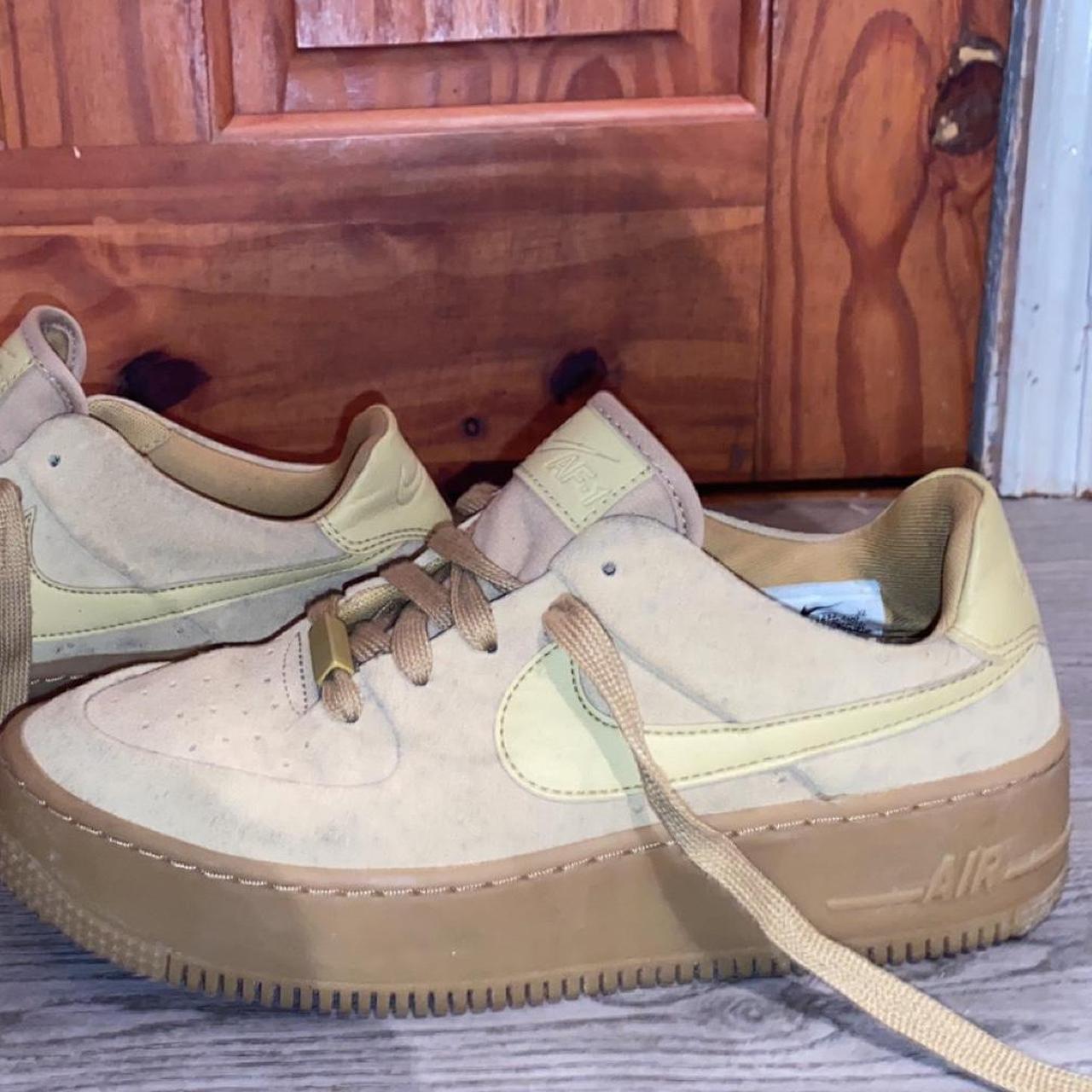 brown nike 1s