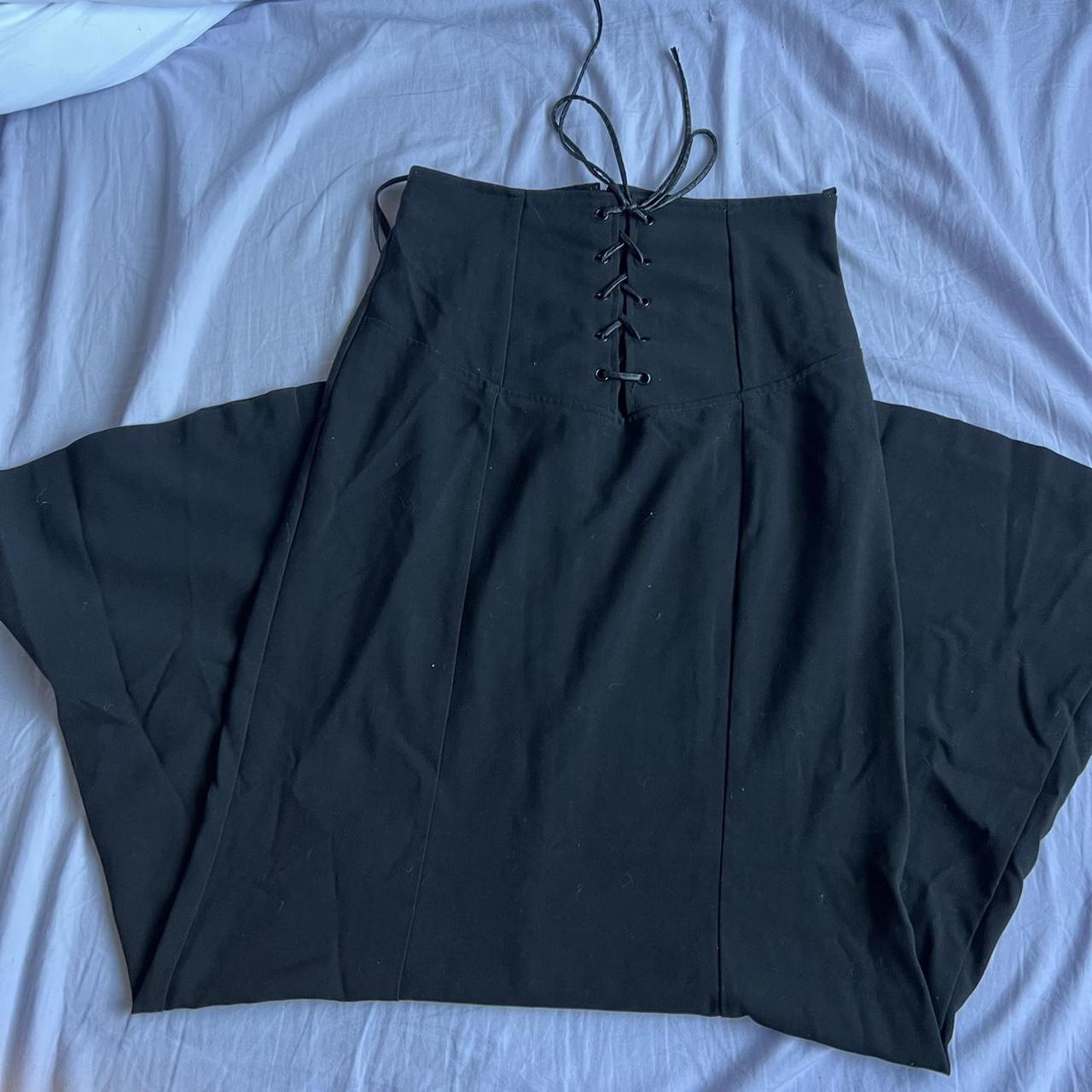 Dolls Kill Women's Black Skirt Depop