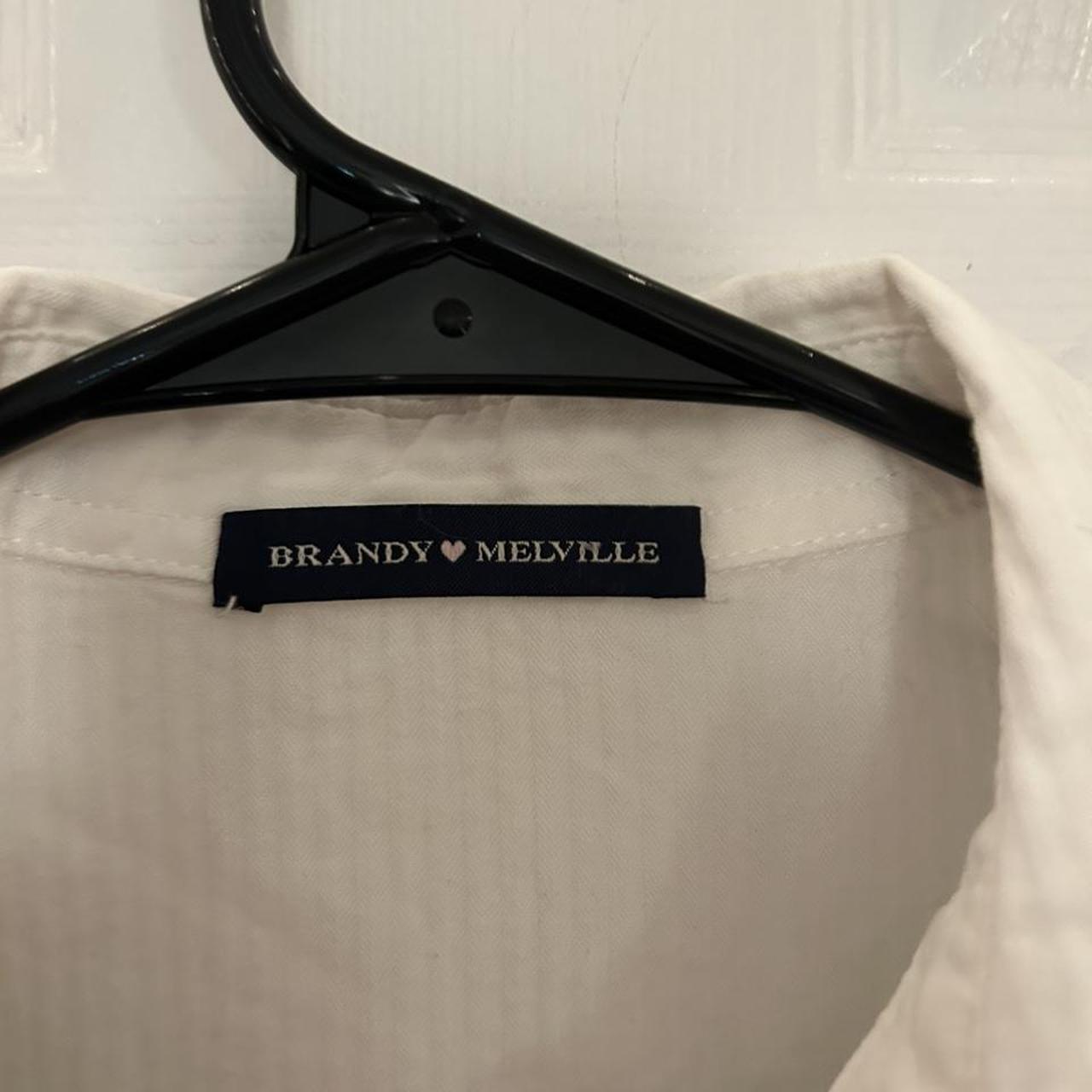 Brandy Melville Women's White Blouse | Depop