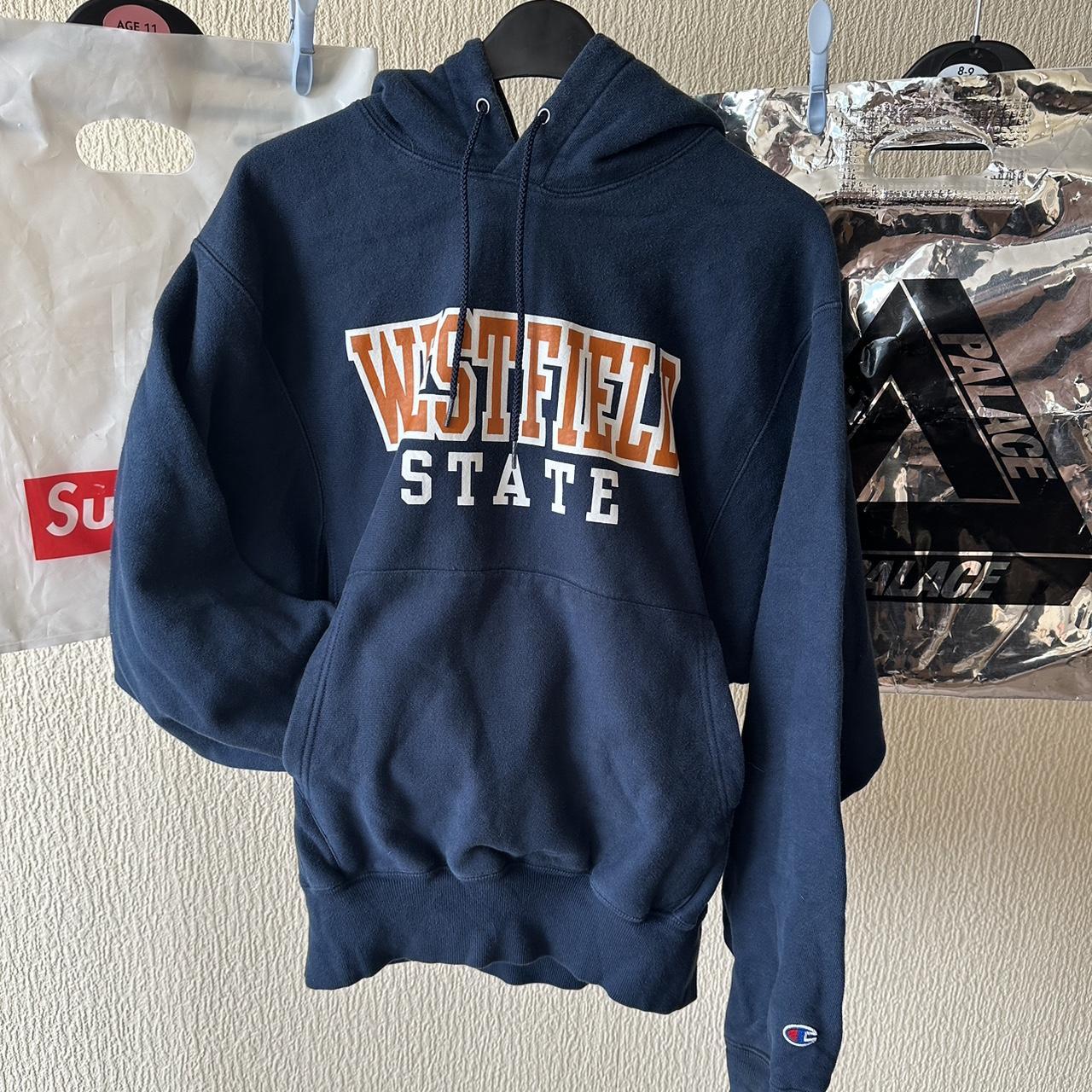 Banging American Champion “westfield State” Hoodie - Depop