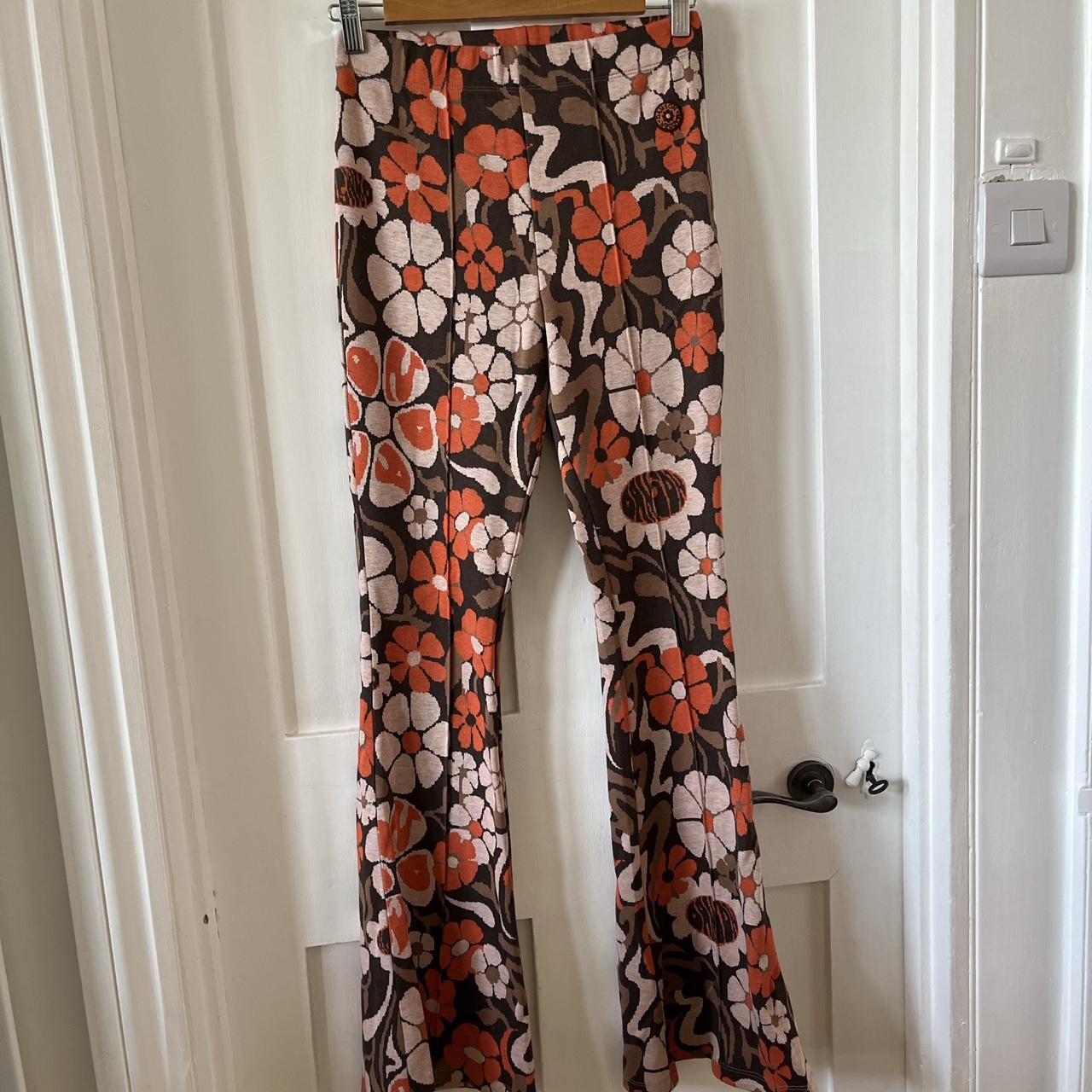 Damson Madder flares. Only worn once so in excellent... - Depop