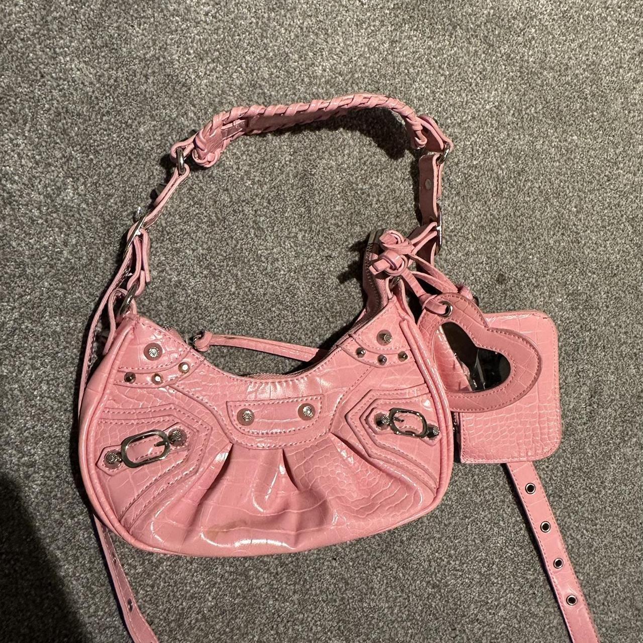 Pink EGO studded mini bag In great condition... Depop