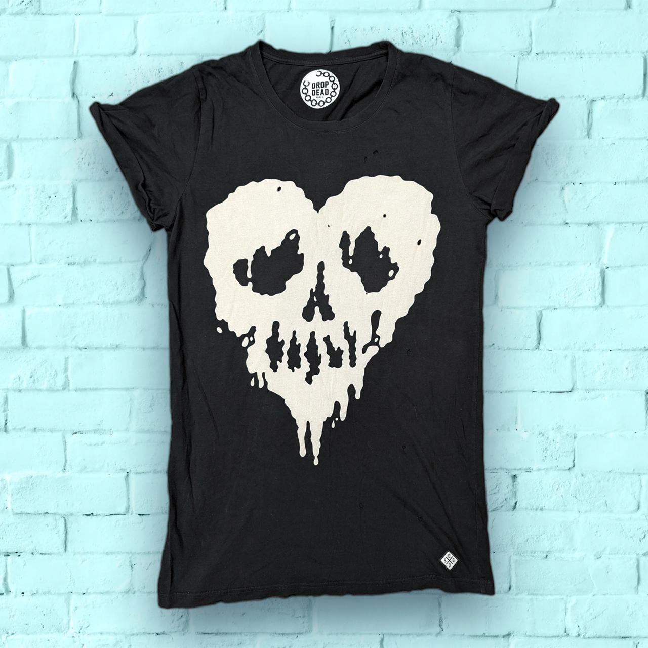 Drop Dead Skull Fucked T-Shirt (2014) An over sized... - Depop
