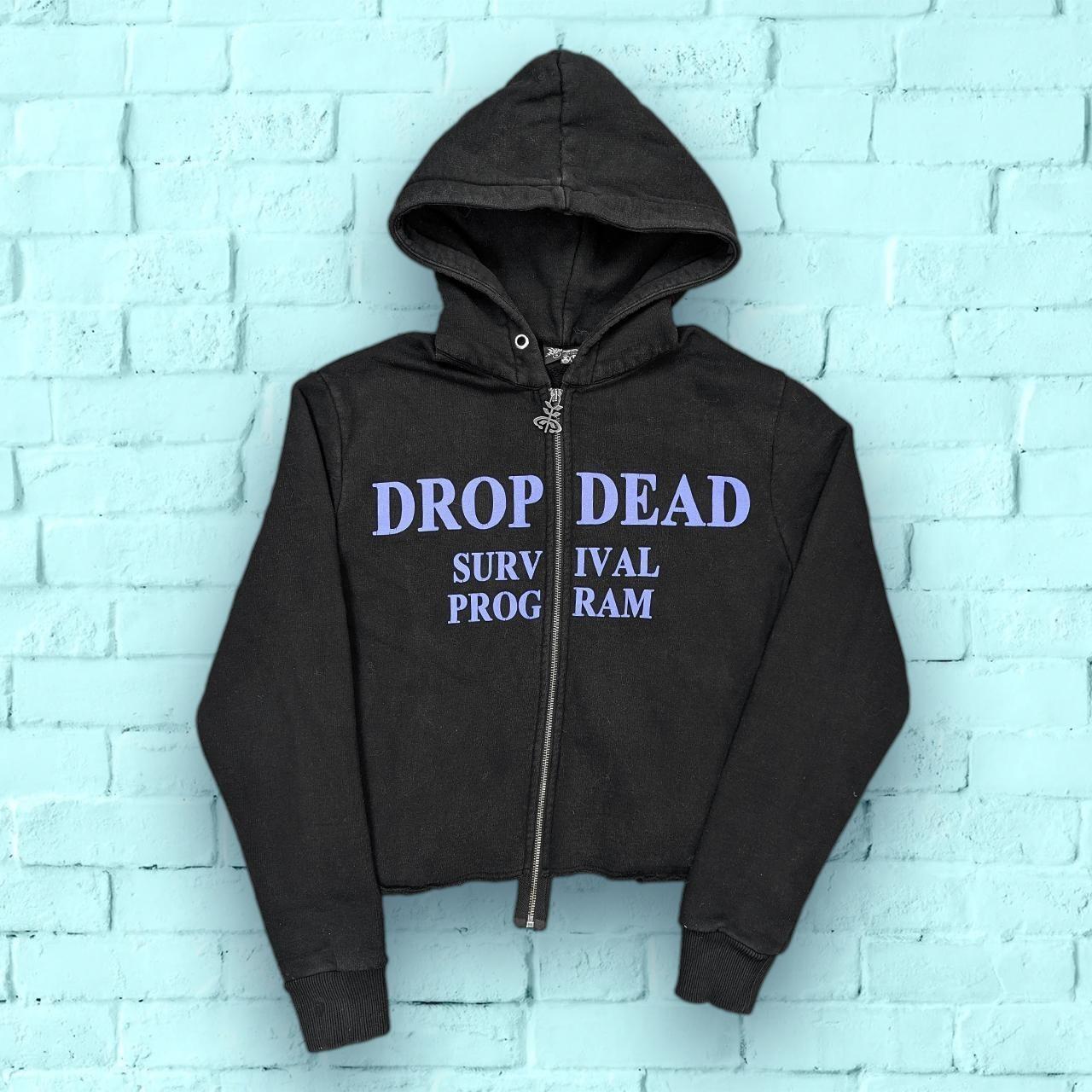 Drop Dead Survival Program Hoodie Long-sleeve... - Depop