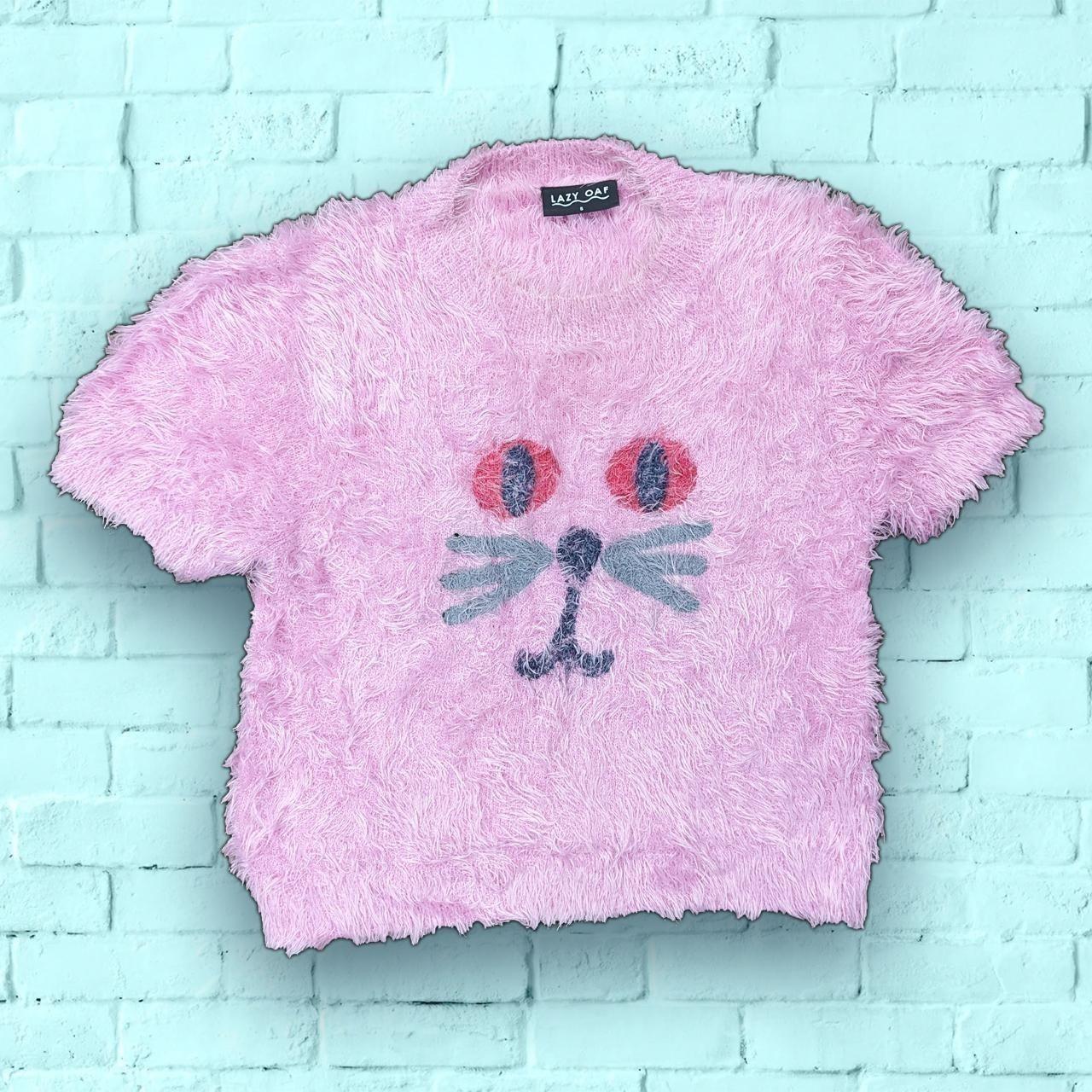 Lazy oaf pink jumper best sale