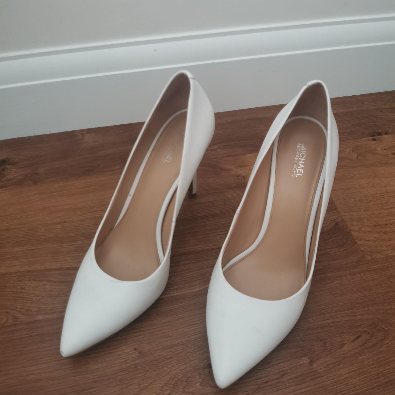 Michael Kors White Pointy Heels Size UK6 8 1 2 M