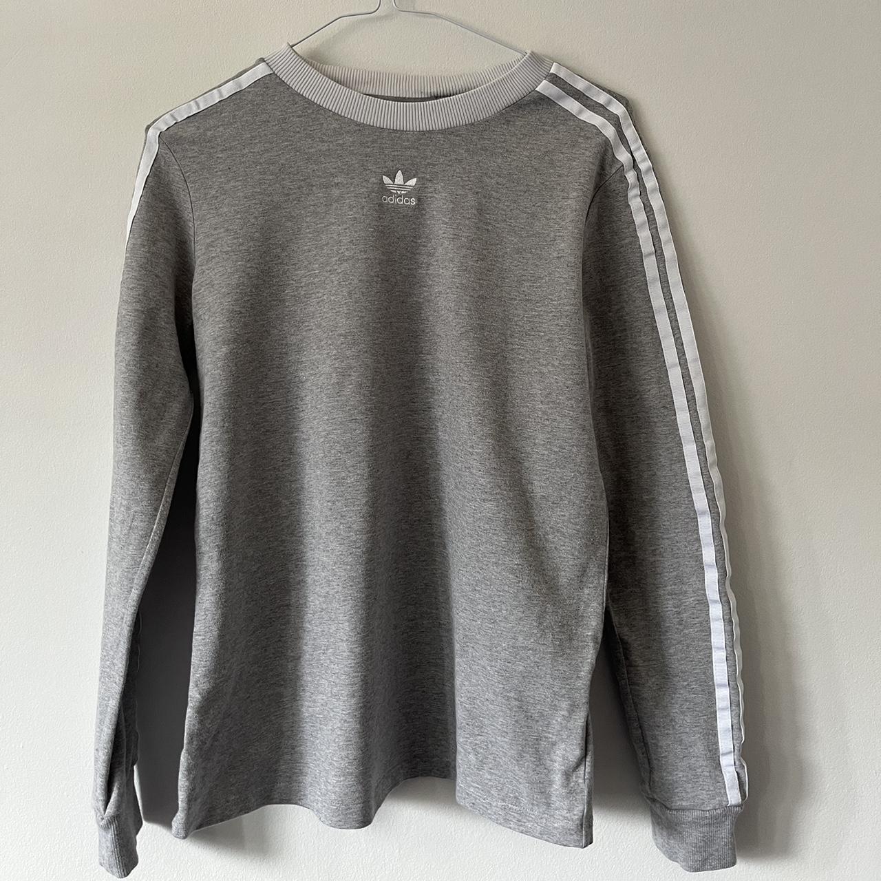 Adidas Originals Grey Adidas Long Sleeve Top Womens Adidas