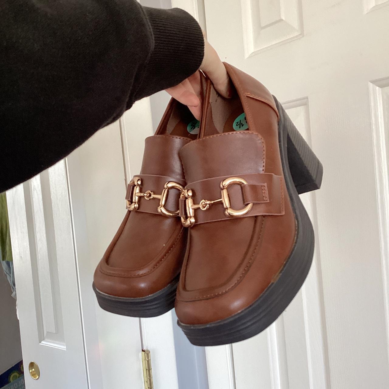heeled chunky loafers
