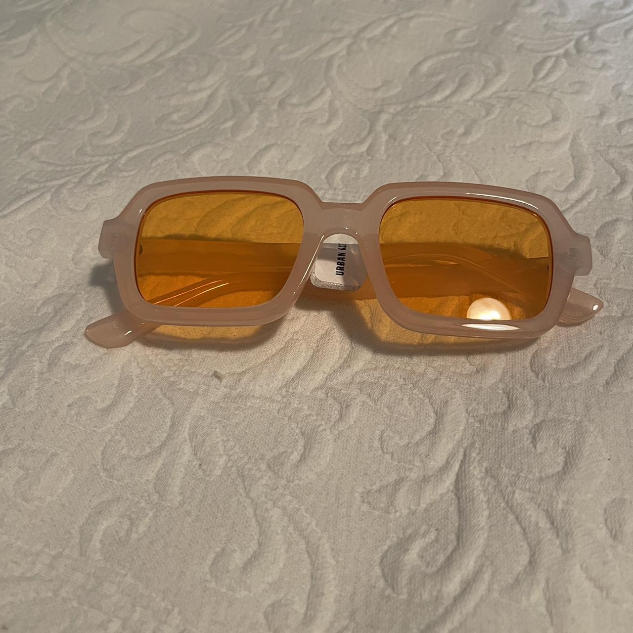 Urban Outfitters Women S Pink And Orange Sunglasses Depop