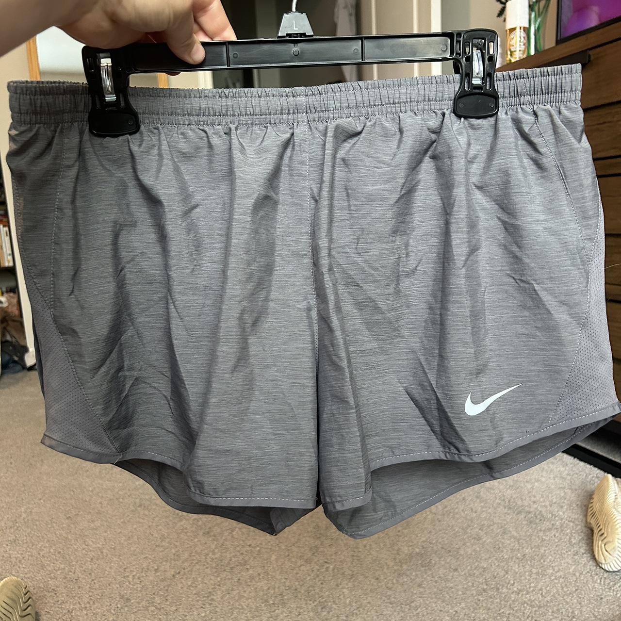 grey nike shorts womens