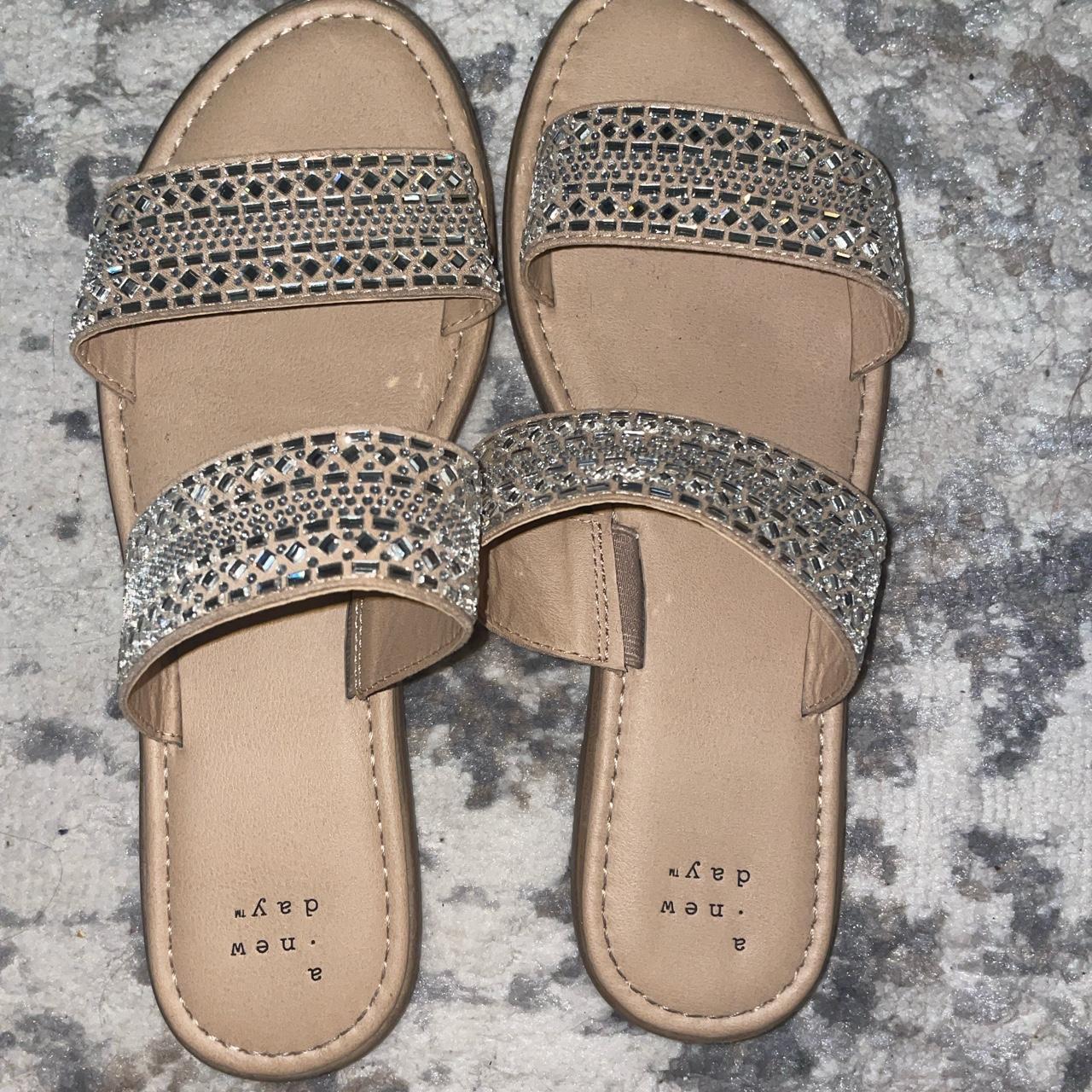 Silver best sale sandals target