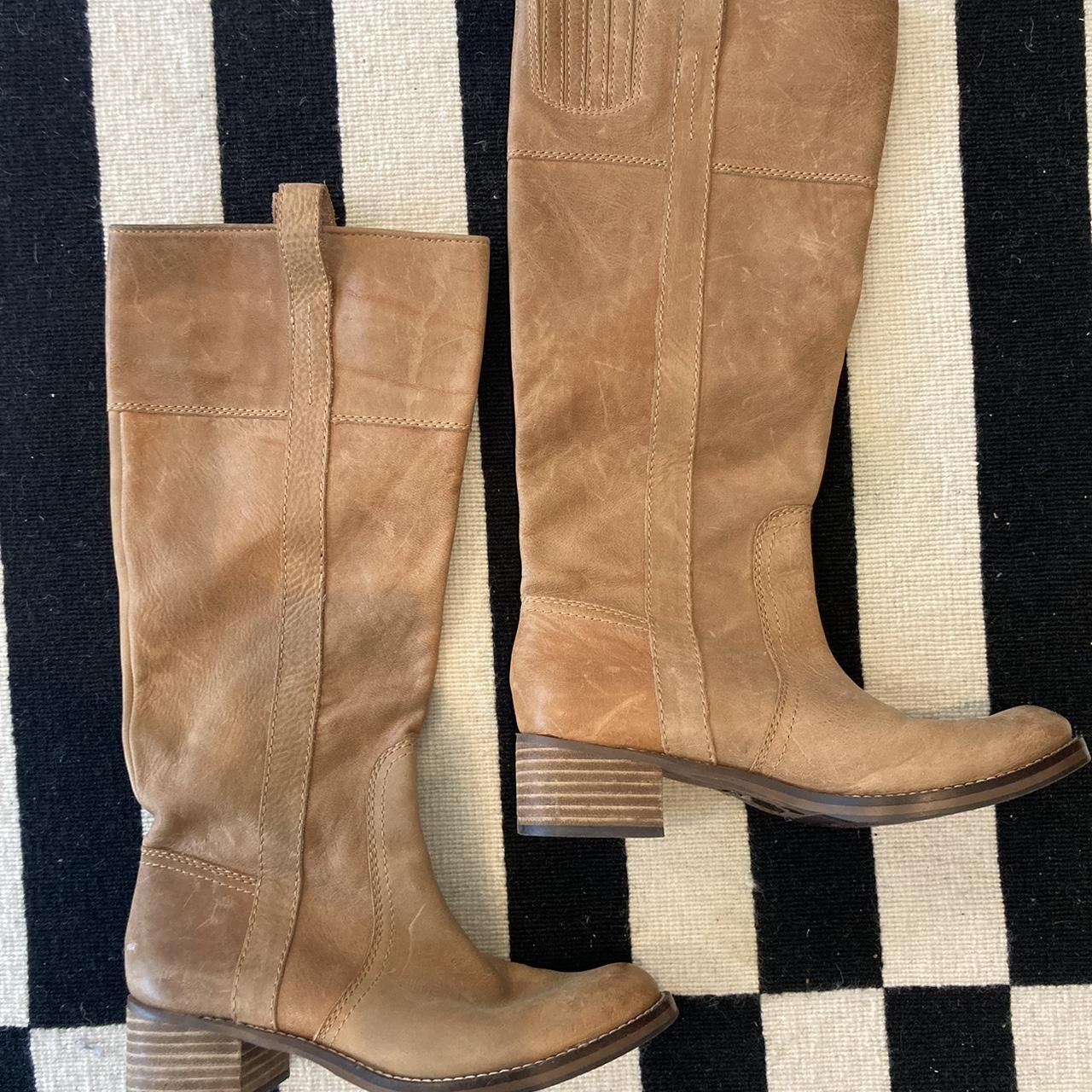 Lucky Brand Women's Tan Boots Depop
