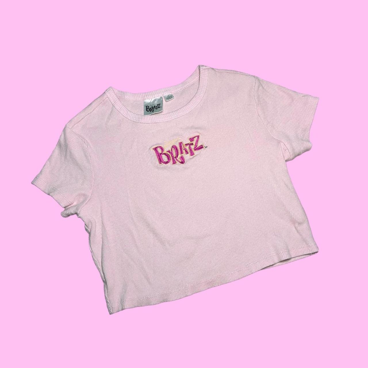 Bratz Women's Pink and Yellow T-shirt | Depop