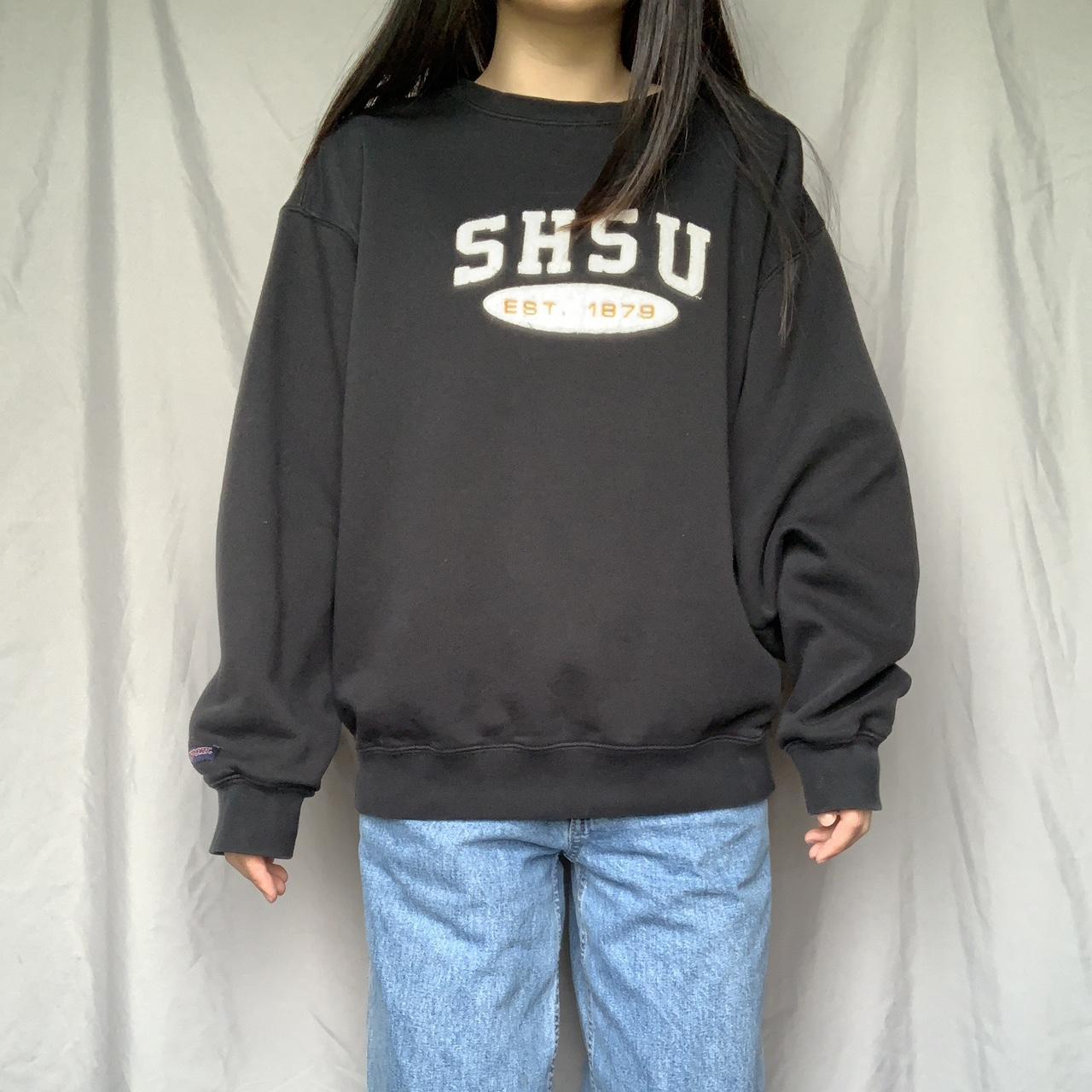 vintage SHSU black sweatshirt letters are made from Depop