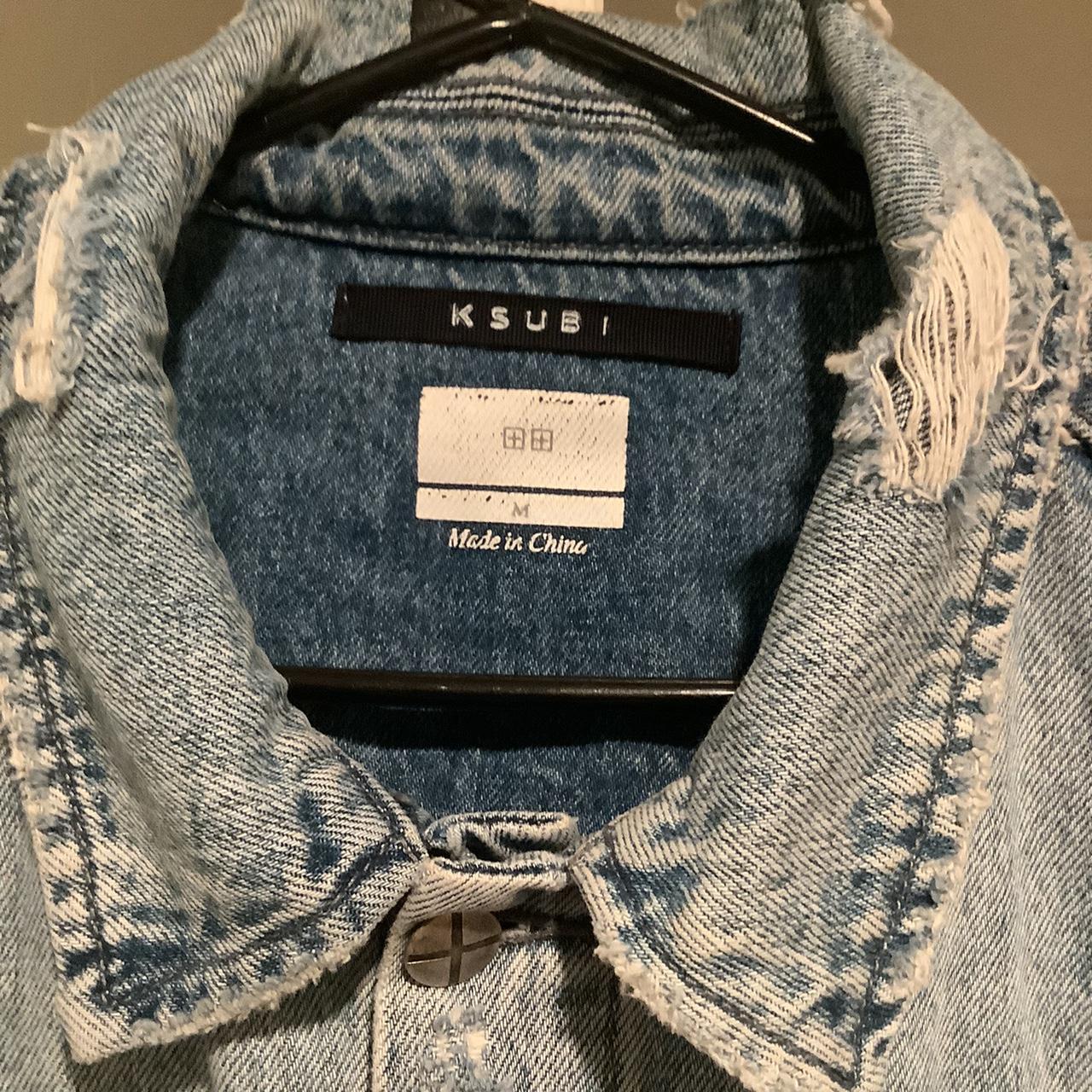 Ksubi jeans denim cotton decorated size medium m... Depop