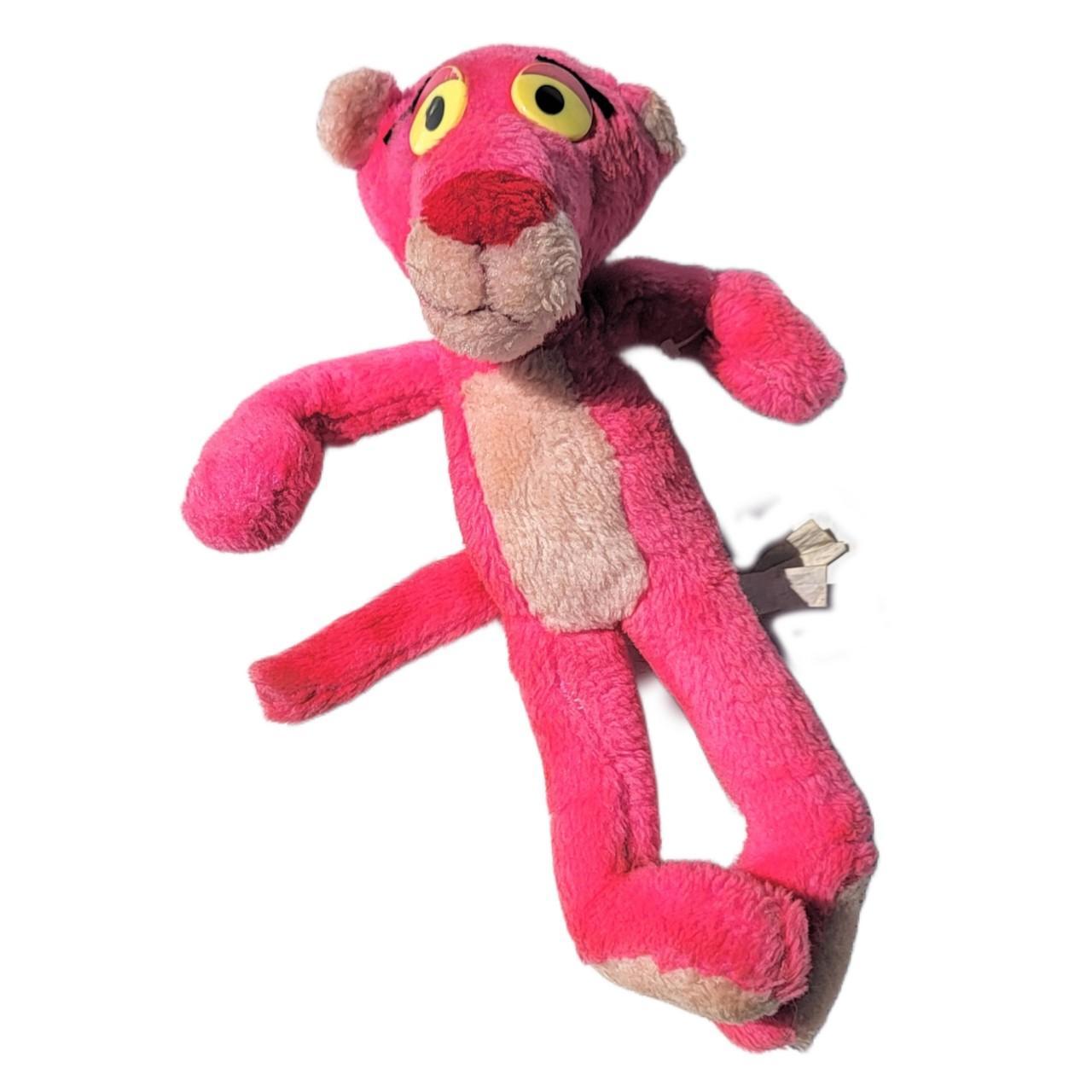 Vintage pink shop panther stuffed animal