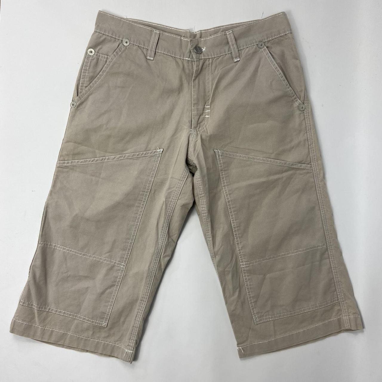 Carhartt beige greige (grey / beige) cargo jorts... - Depop