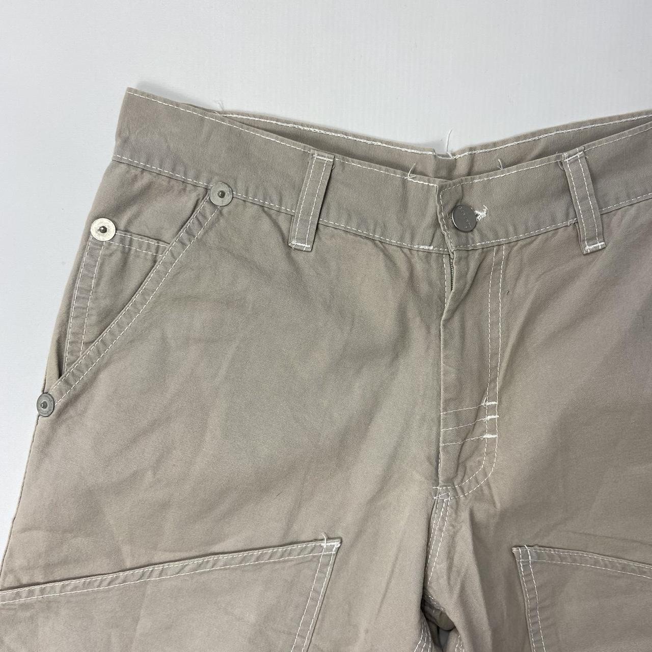 Carhartt beige greige (grey / beige) cargo jorts... - Depop