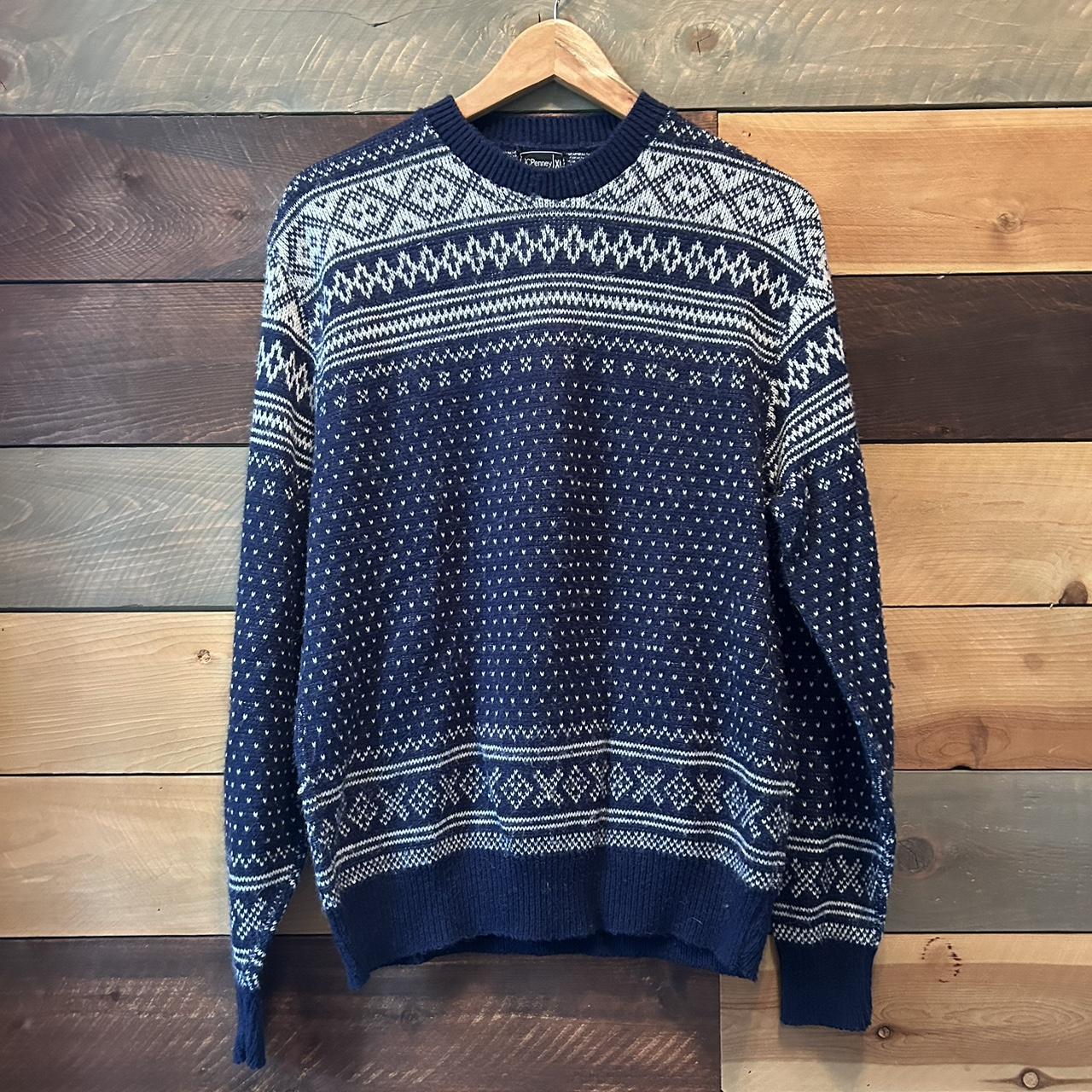 Vintage JcPenny mens sweater size XL would fit more... Depop
