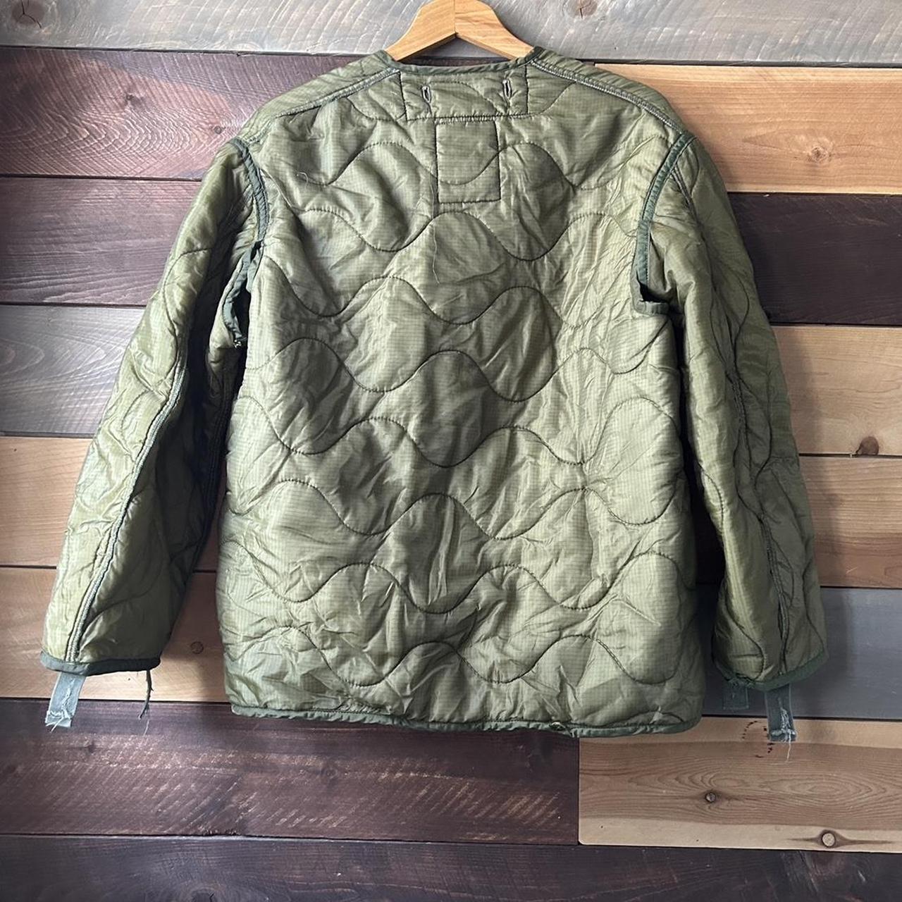 Military quilted jacket liner. On trend right now to... Depop