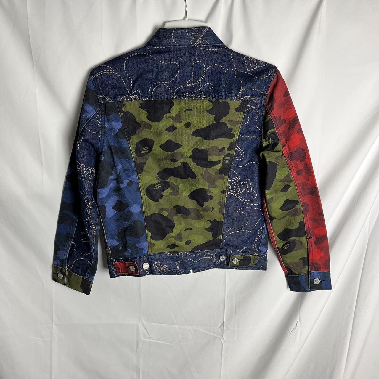 Bape X Levis Camo Trucker Jacket Size Xs Depop 2925