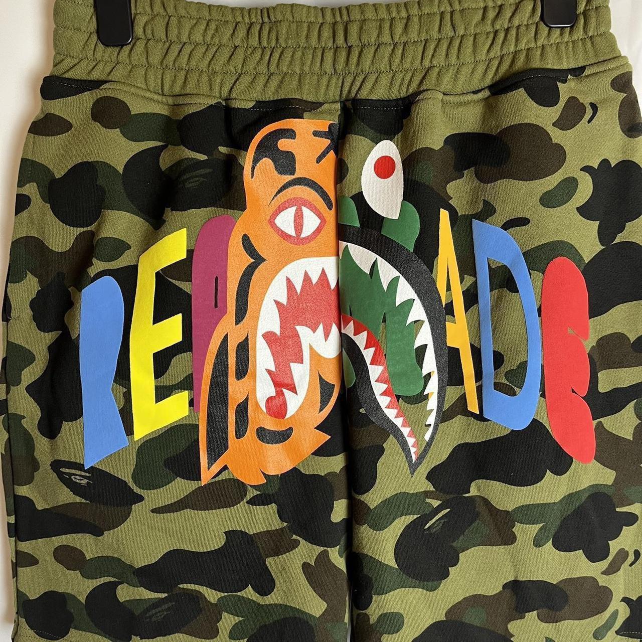 BAPE x Ready Made Tiger Shark Wide Sweat Shorts