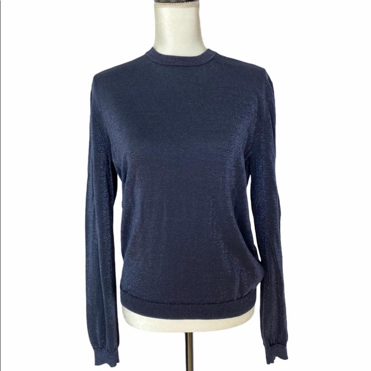 OPENING CEREMONY Navy Blue Glitter Sweater. Long