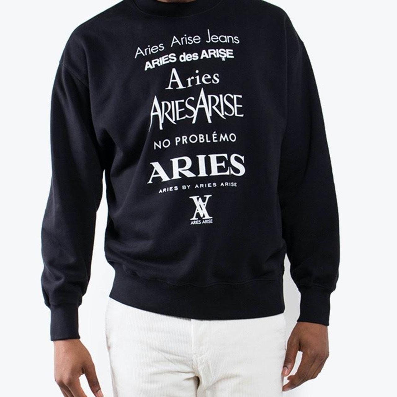 Aries Arise Men's Black Sweatshirt (3)