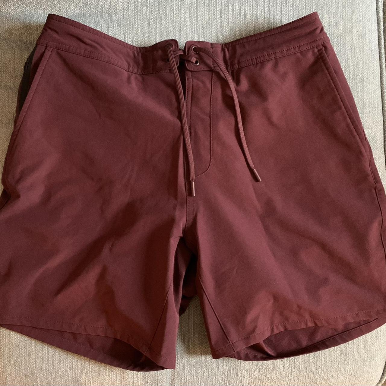 Gymshark Men's Red Shorts Depop