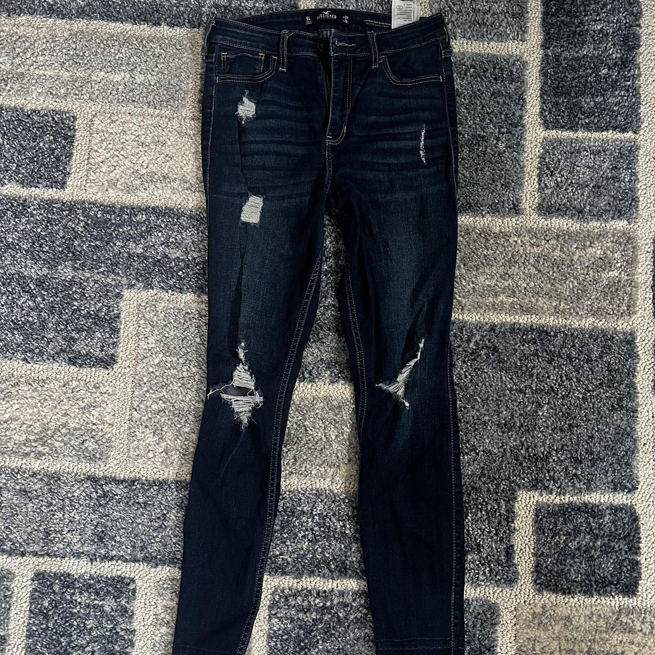 High rise crop on sale super skinny jeans hollister