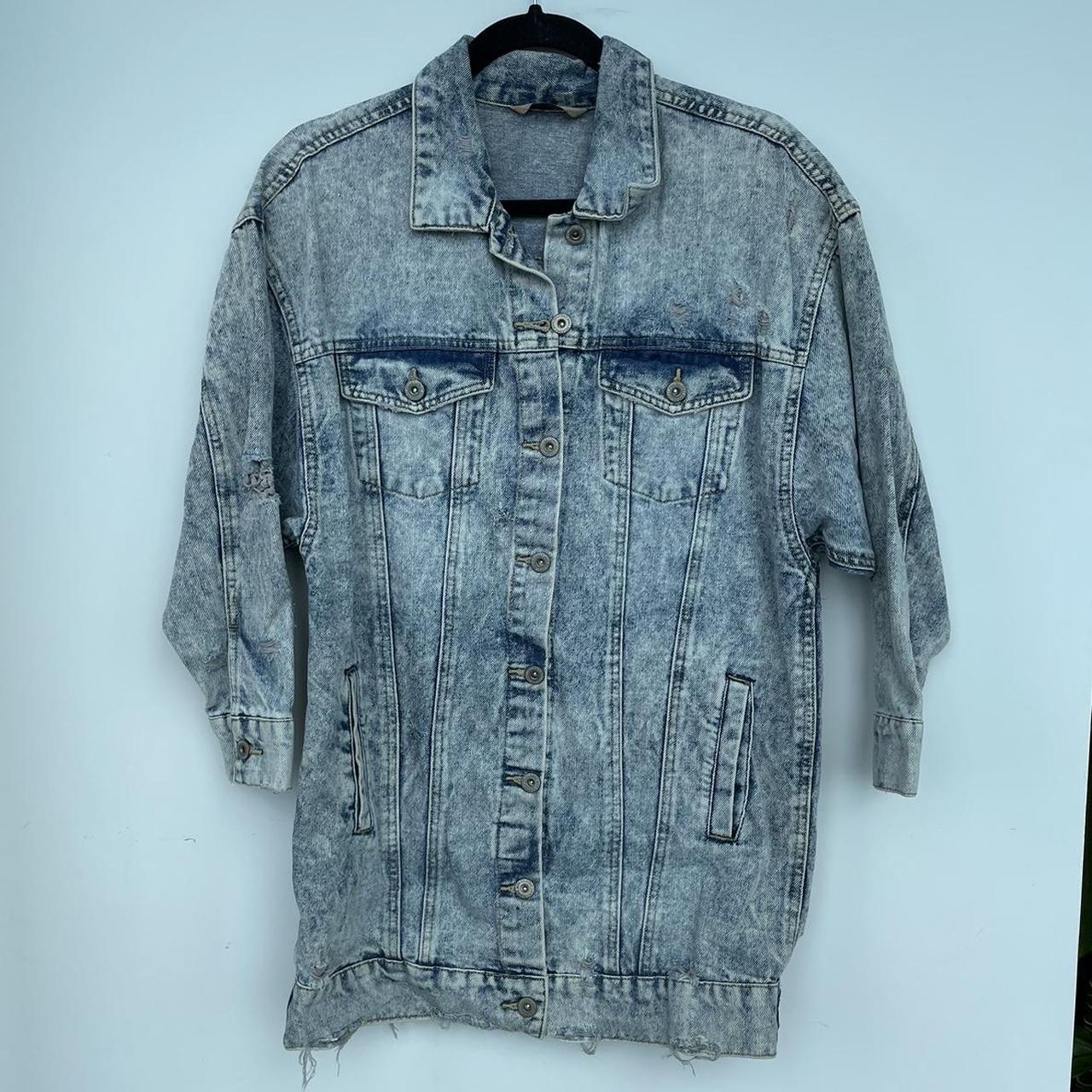 Highway Jeans Distressed Denim Jacket Size M Depop
