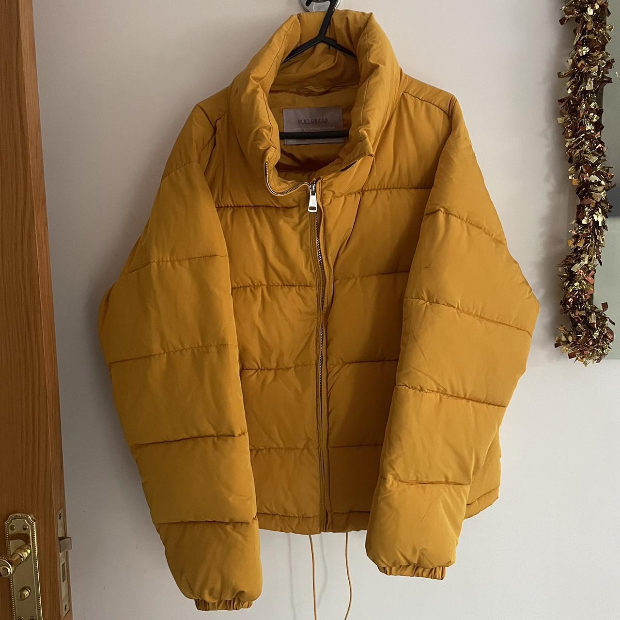 Pull&Bear Women's Yellow Jacket | Depop