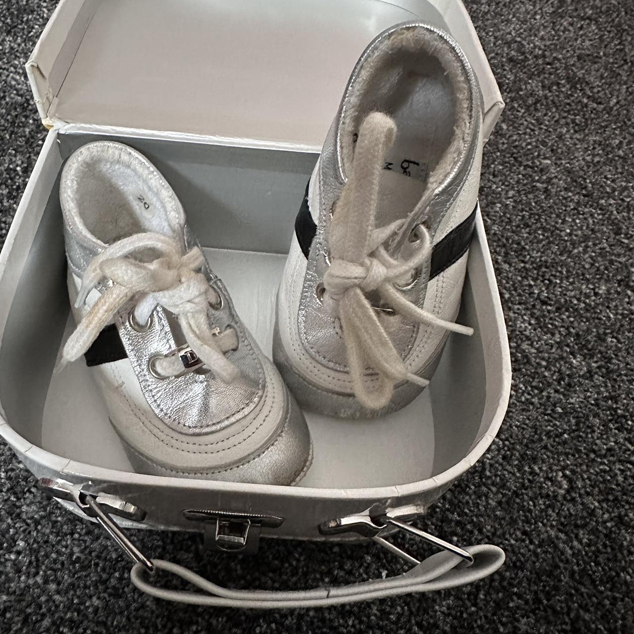 Prada Baby Shoes. Velcro front and side zipper. | Depop