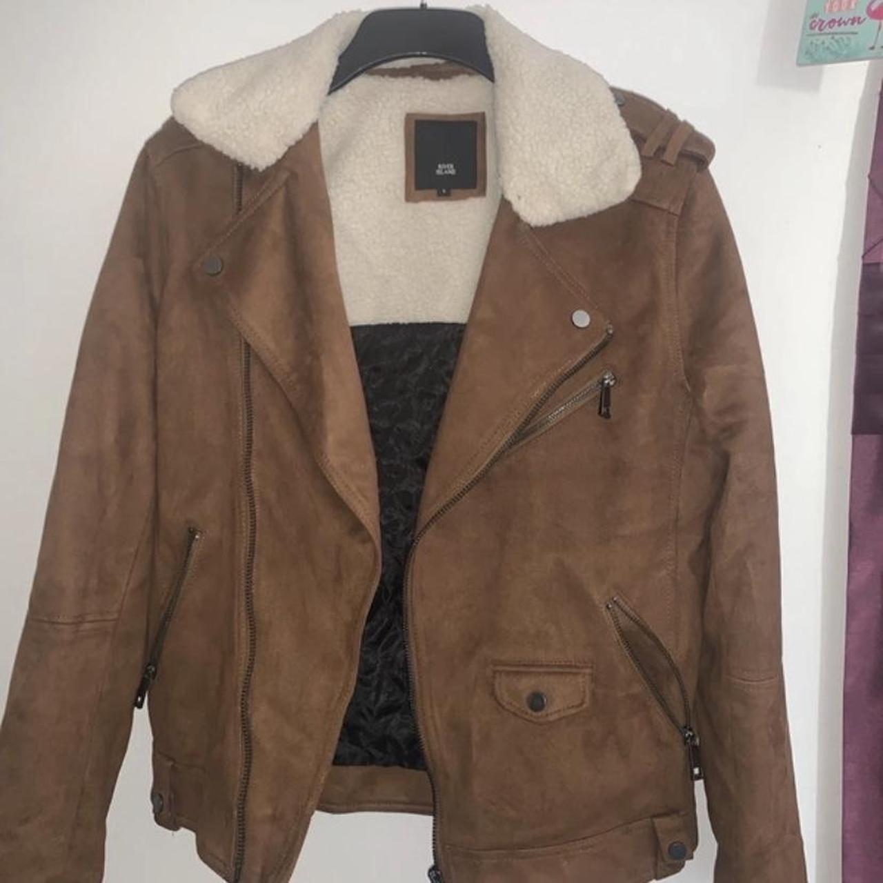 River island suede jacket mens online