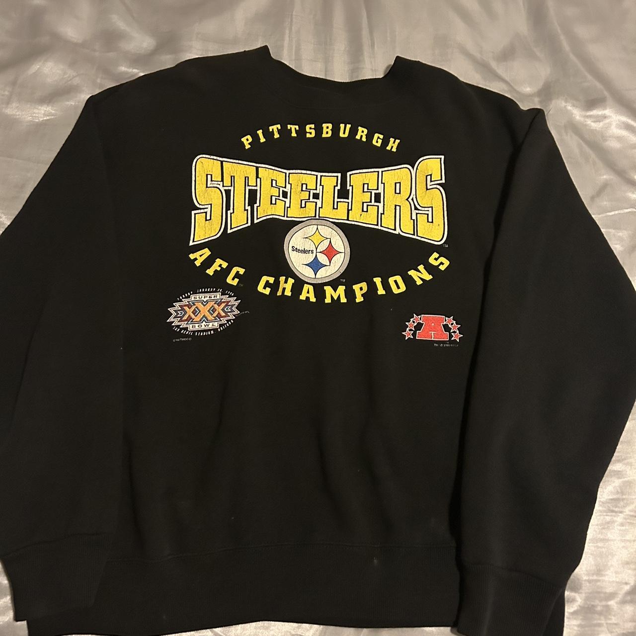 Vintage Lee Sport Pittsburgh Steelers Sweatshirt Nutmeg Mills 