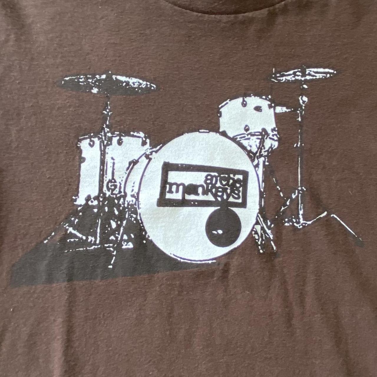 arctic monkeys early 2000s baby tee, printed on an... - Depop