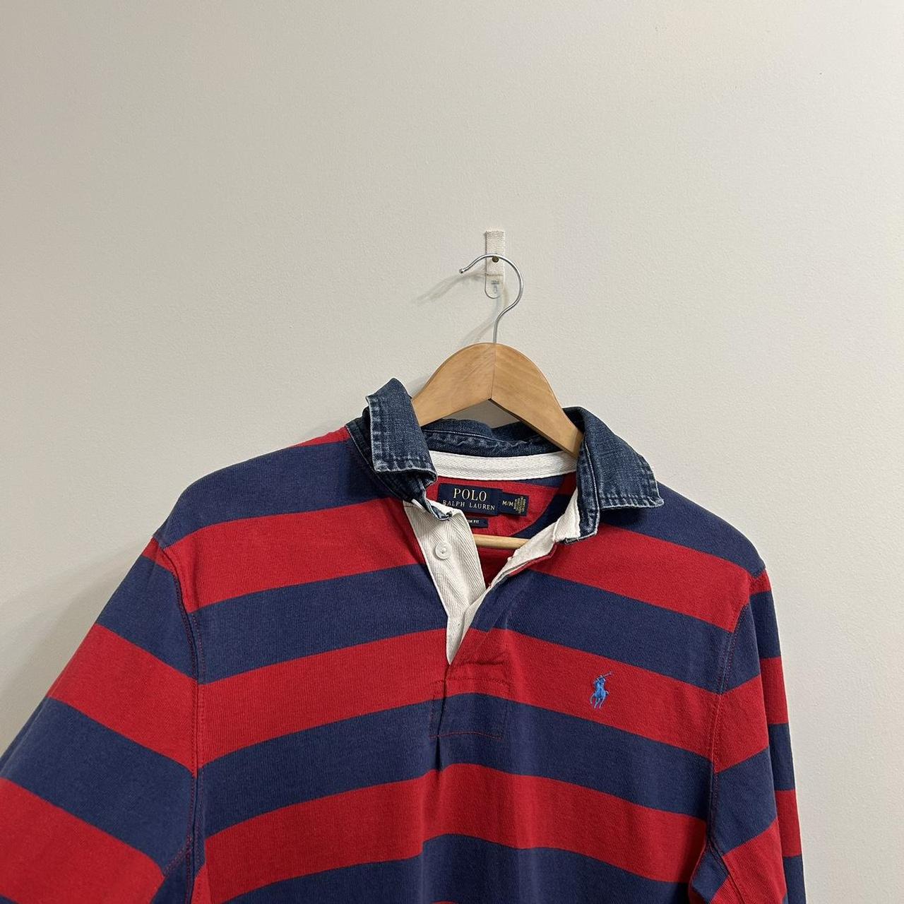Polo Ralph Lauren Men's Red and Navy Polo-shirts | Depop