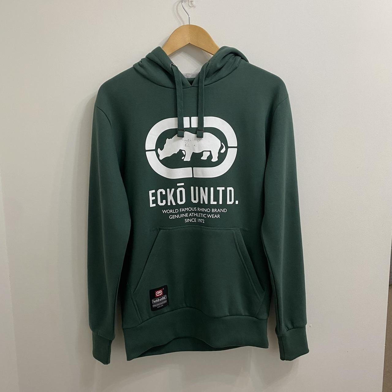 Vintage ECKO Unltd Zip Up Hoodie Jumper Full Front - Depop