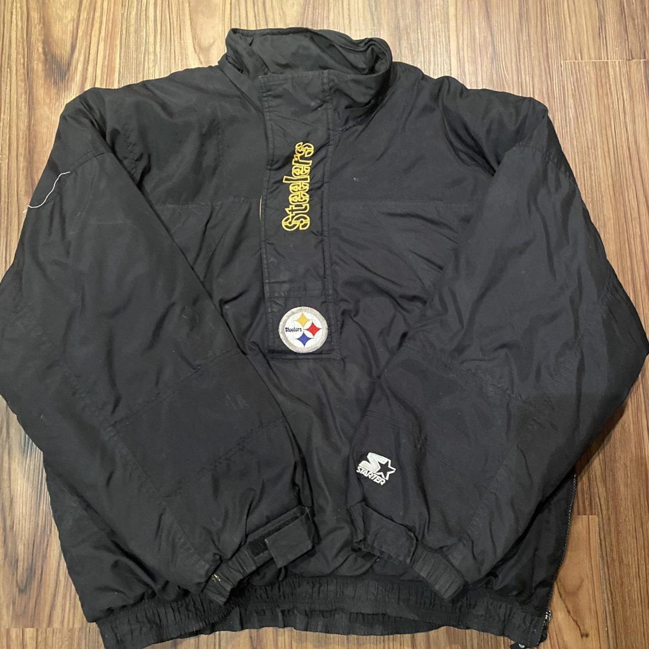 Vintage Pittsburgh Steelers Starter Puffer Jacket - Depop