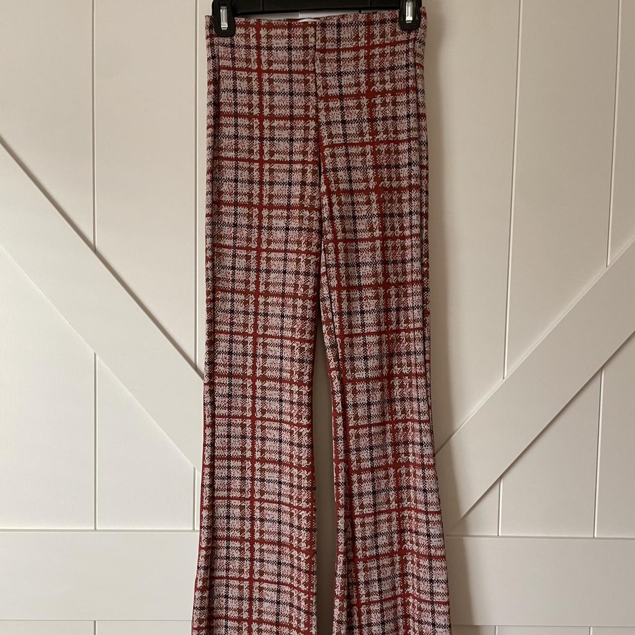 Urban outfitters red plaid hot sale pants