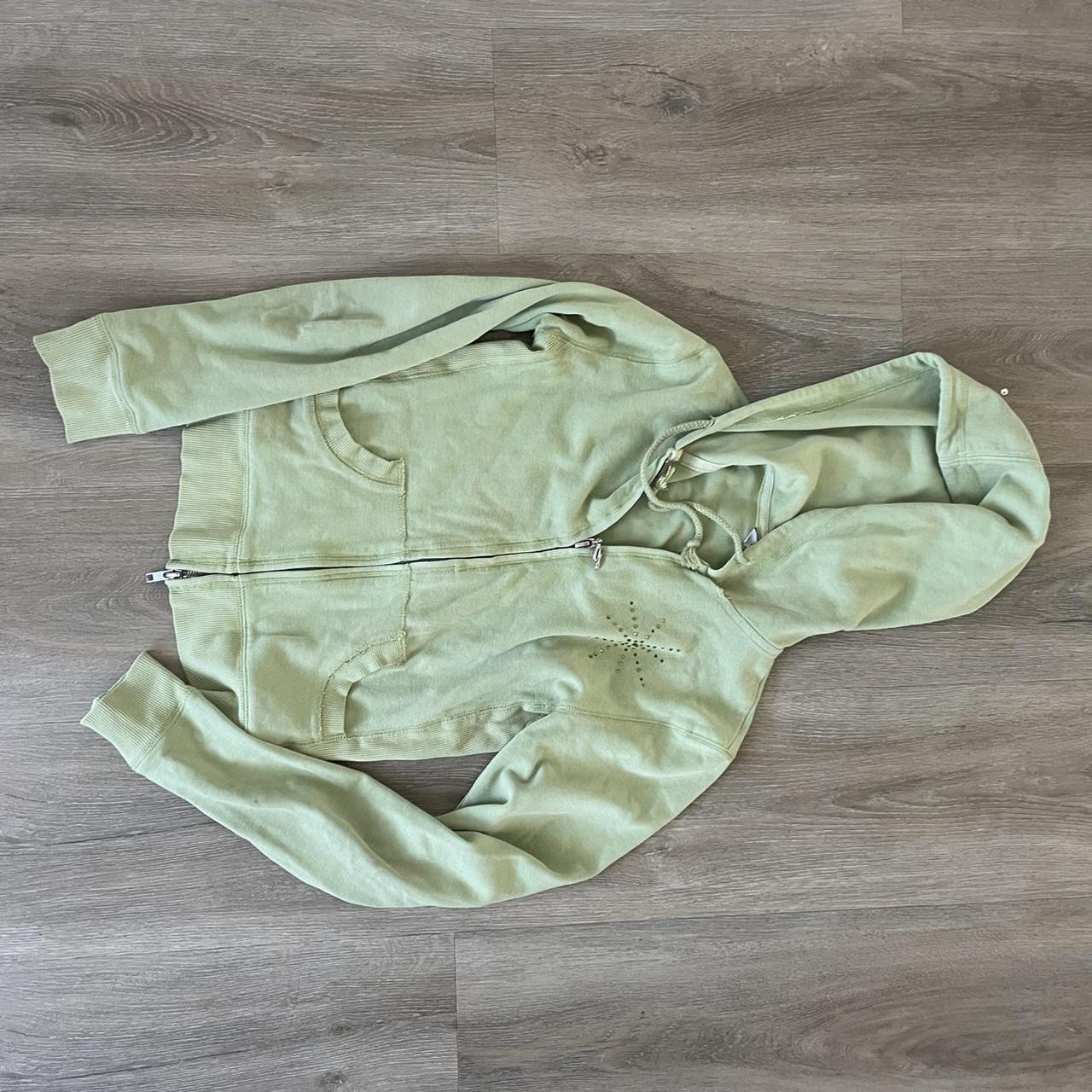 Vintage guess jean zip up hoodie, size xs - Depop