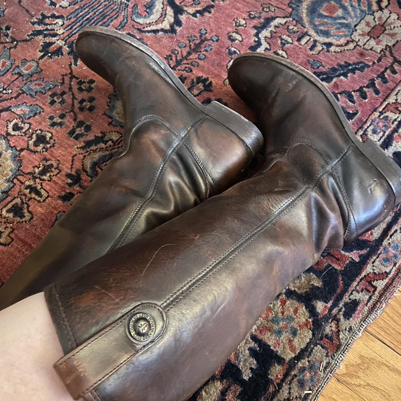 frye booties brown