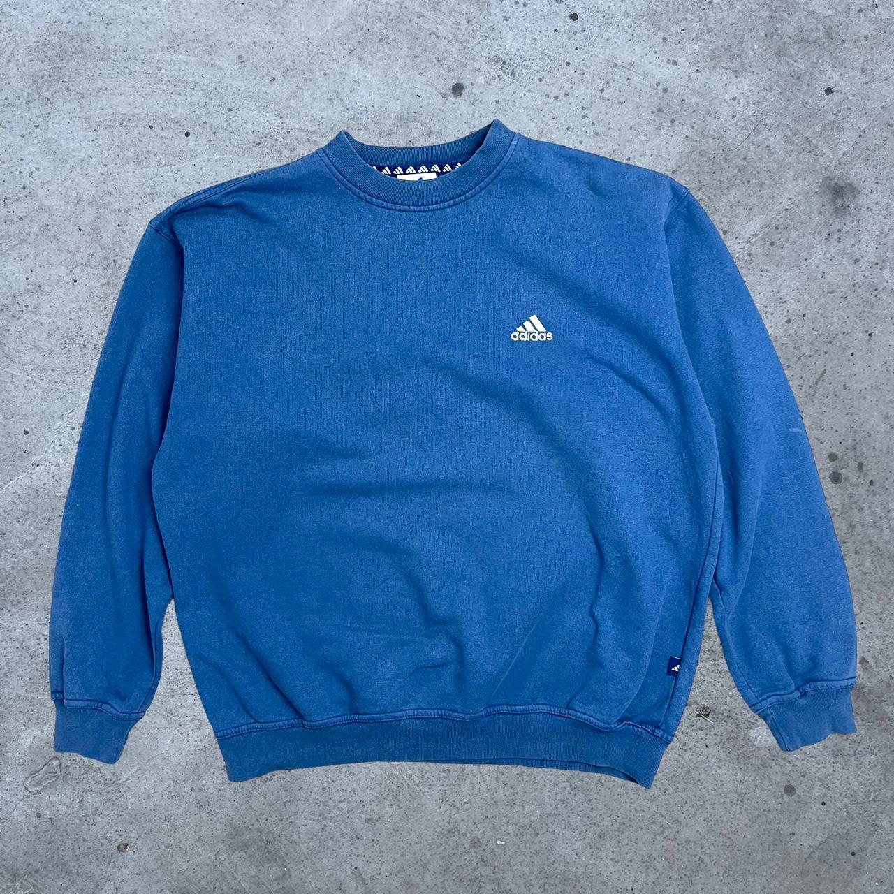 Adidas Men's Blue Jumper | Depop