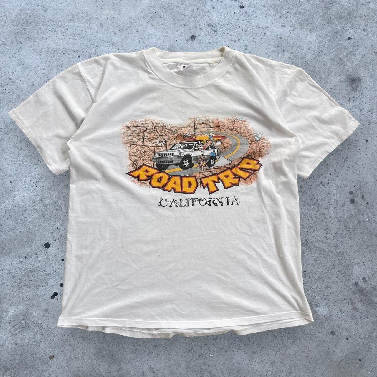 Vintage Graphic Print Road Trip T shirt California... - Depop