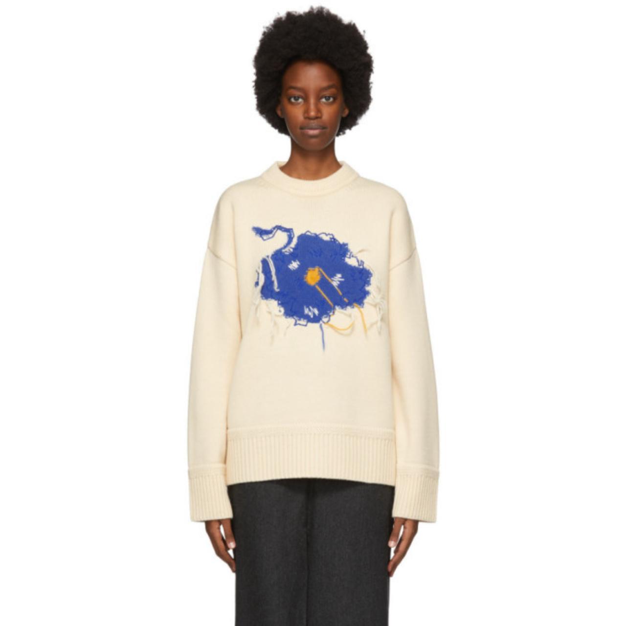 ADER error Off-White Knit Bluessom Sweater. ADER | Depop