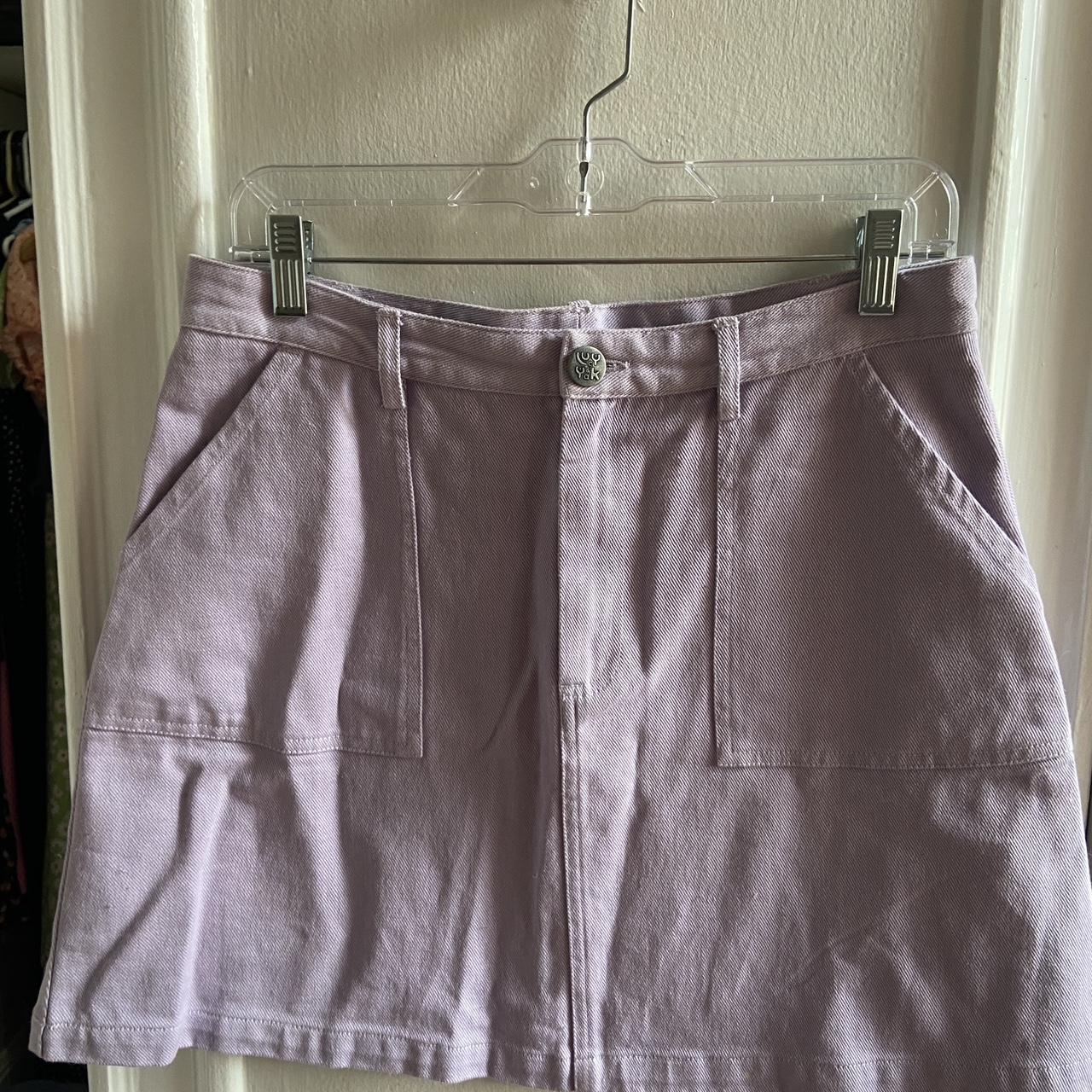 lavender lucy&yak mini skirt only worn once 💜🤍💜 - Depop