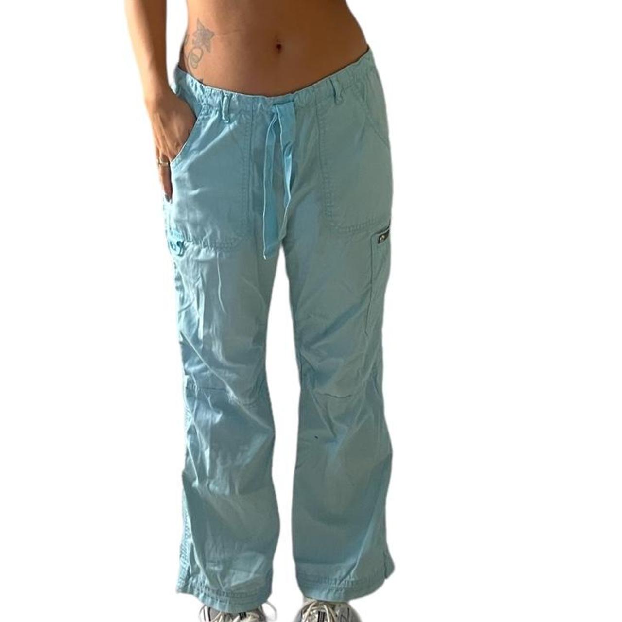 KOI Kathy Peterson Scrub Pants Womens 701 Cargo Pant light BLUE