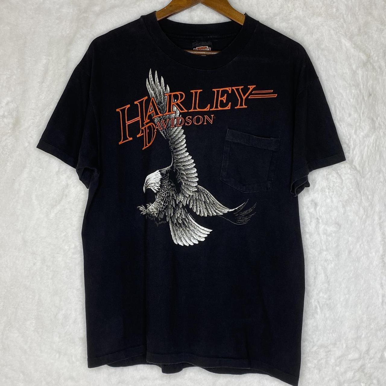 Vintage 90s Harley Davidson Tee Hanes Beefy-T - Depop