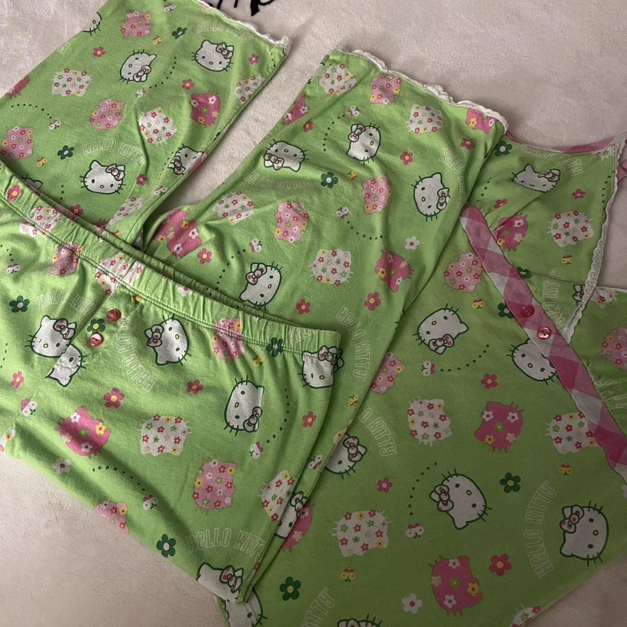 Hello Kitty Pajama Set Size Xl The Pants Inseam Is Depop