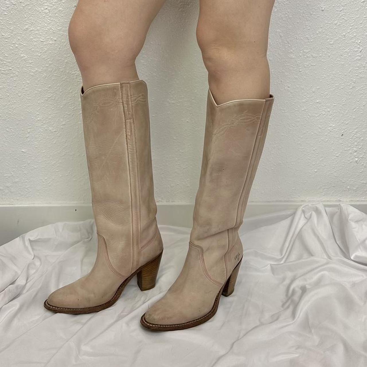 Vintage outlets FRYE Blush Pink Tall Boots Size 7M